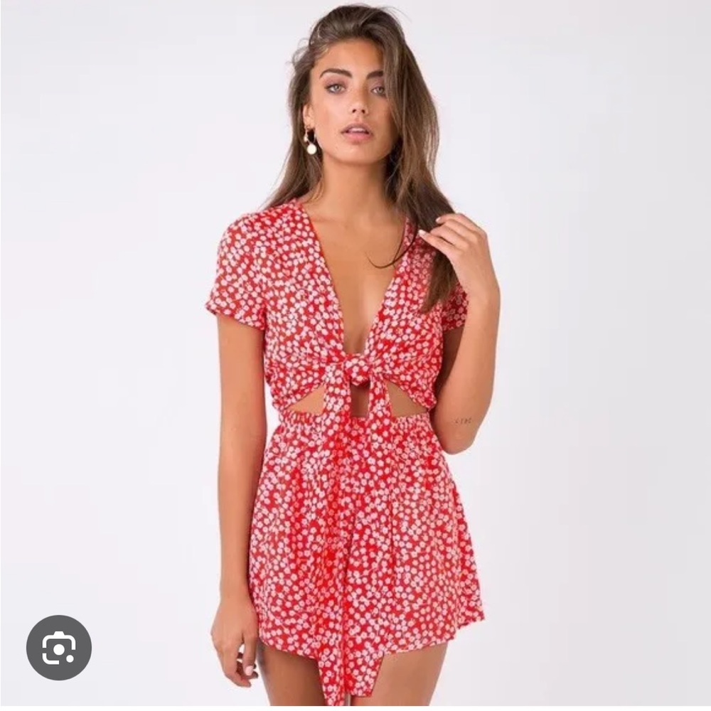 Princess Polly Red Romper